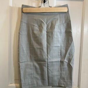 H&M Gray Knee-Length Pencil Skirt for Work